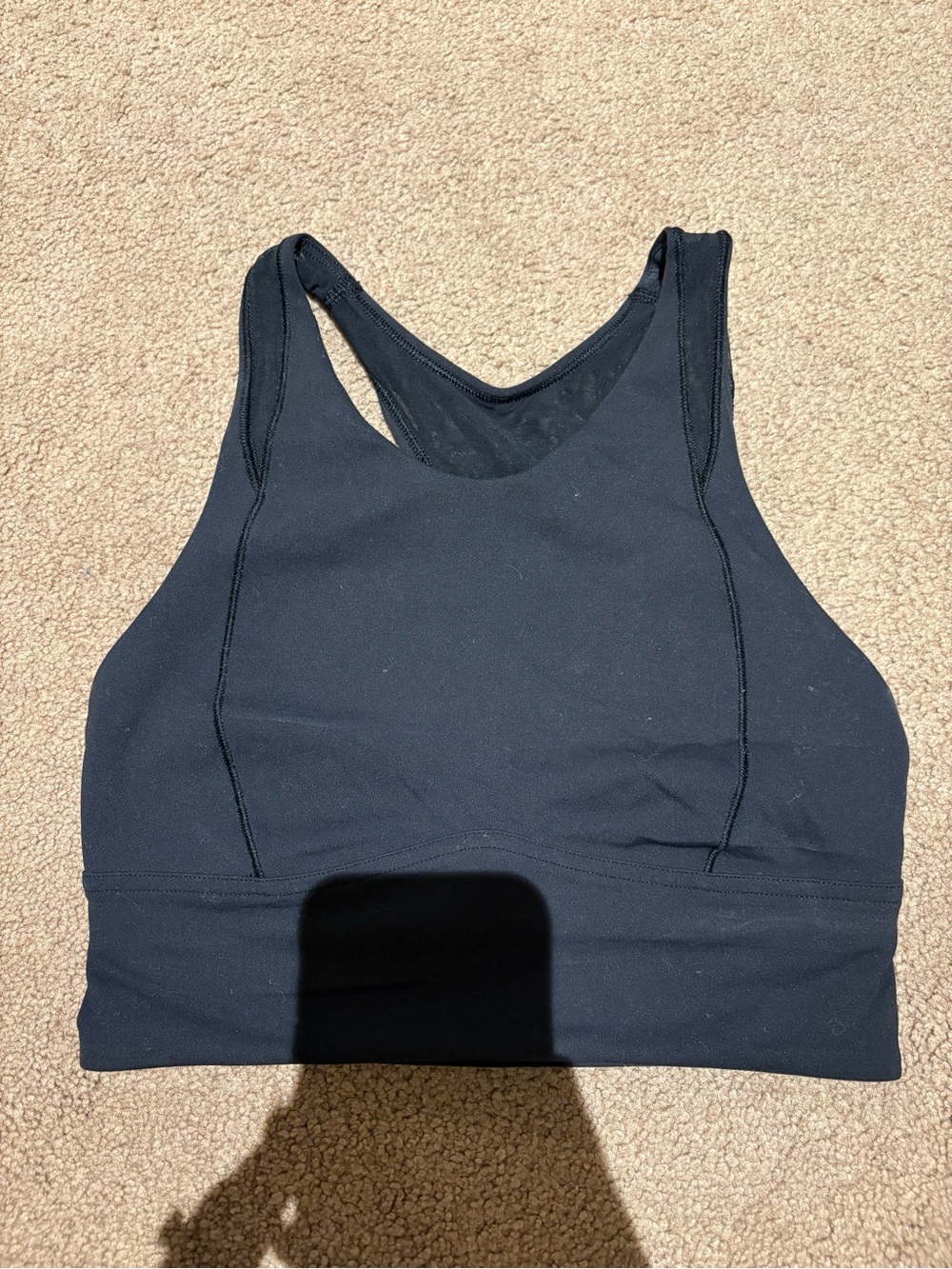 Lululemon Black High-Neck Sports Bra size 4
